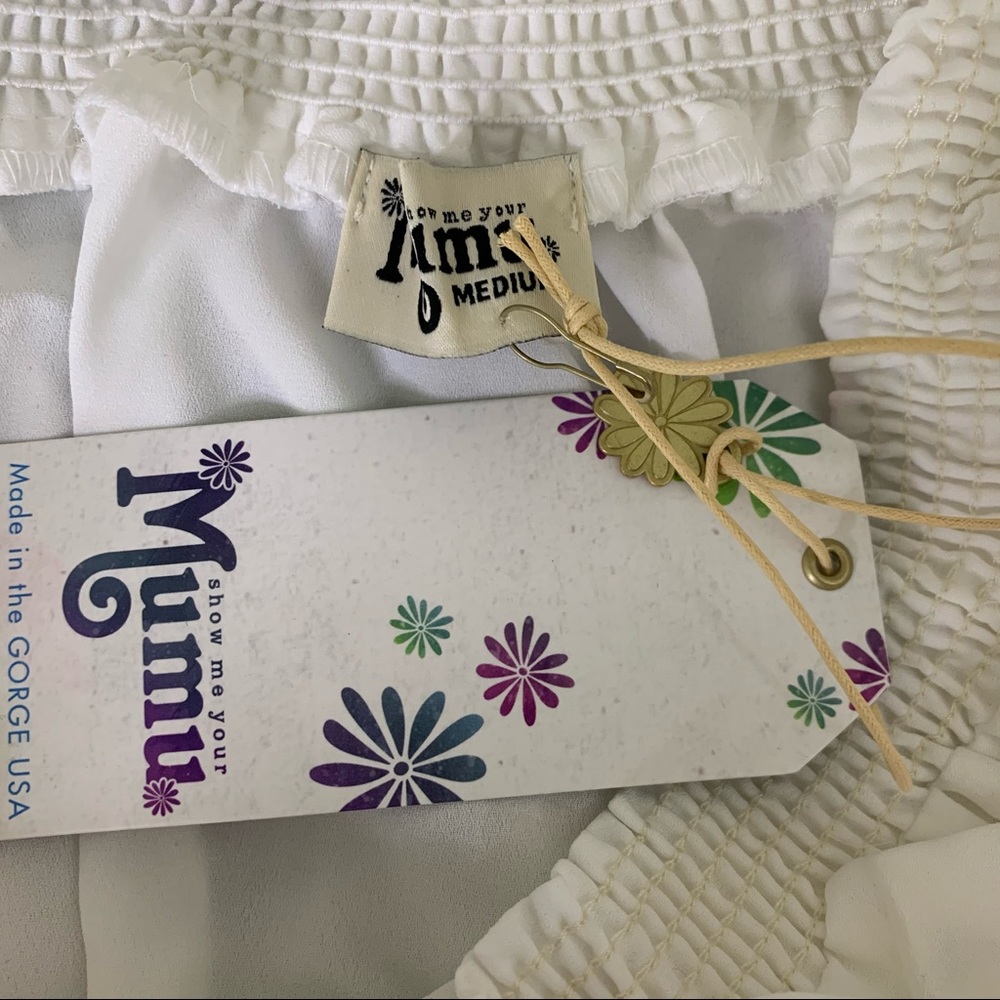 Show Me Your Mumu Hacienda Maxi Dress White - Picture 6 of 9